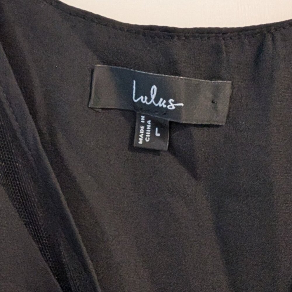 Sweet Fling Black Mesh Tank Top Lulus - Picture 6 of 8